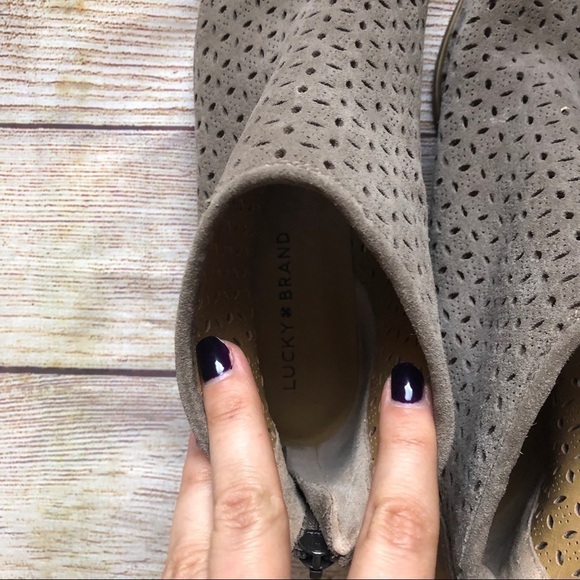 lucky brand perforated booties - Picture 6 of 11